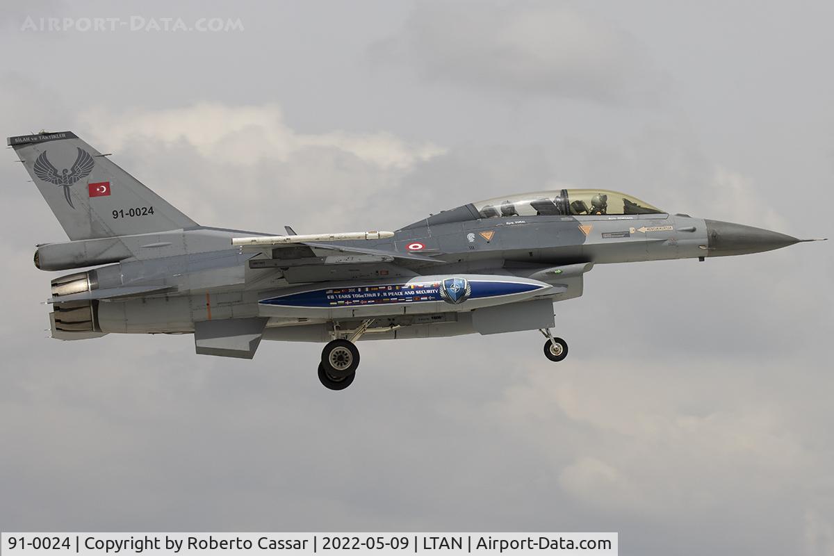 91-0024, Lockheed Martin F-16D Block 40J C/N 4S-21, Anatolian Eagle 2023