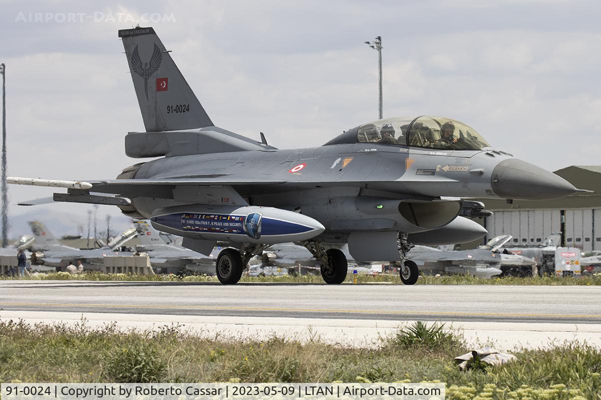 91-0024, Lockheed Martin F-16D Block 40J C/N 4S-21, Anatolian Eagle 2023