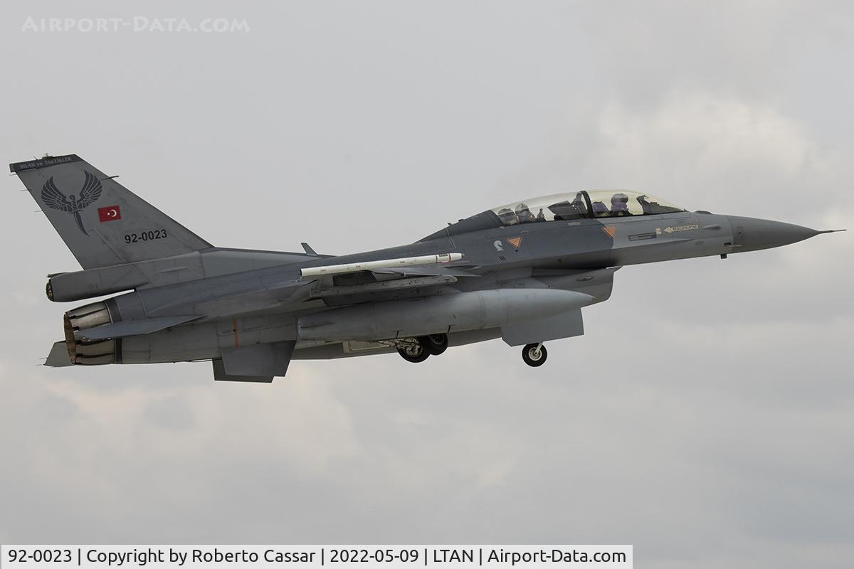 92-0023, Lockheed Martin F-16D Block 40L C/N 4S-23, Anatolian Eagle 2023