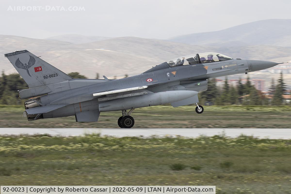 92-0023, Lockheed Martin F-16D Block 40L C/N 4S-23, Anatolian Eagle 2023