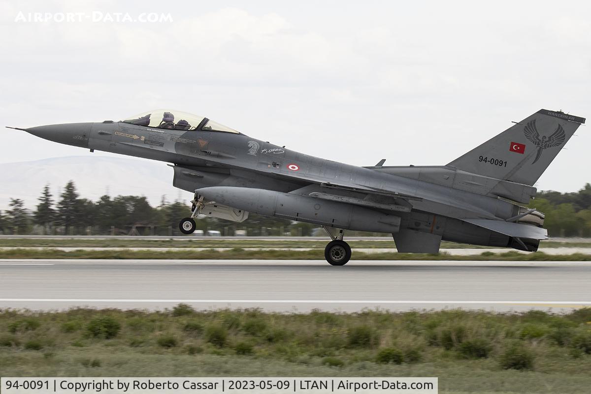 94-0091, 1994 TAI (Turkish Aerospace Industries) F-16C Fighting Falcon Fighting Falcon C/N HC-55, Anatolian Eagle 2023