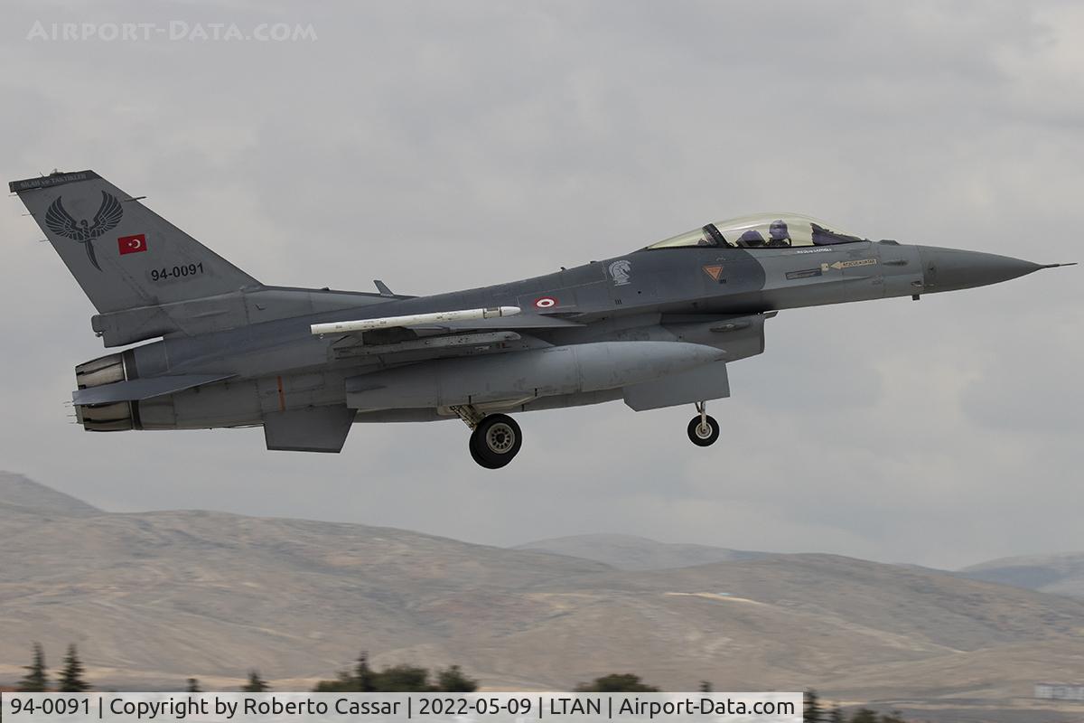 94-0091, 1994 TAI (Turkish Aerospace Industries) F-16C Fighting Falcon Fighting Falcon C/N HC-55, Anatolian Eagle 2023