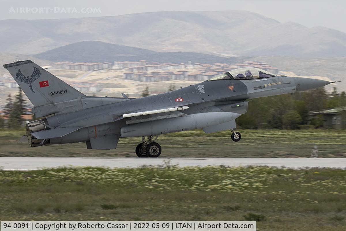 94-0091, 1994 TAI (Turkish Aerospace Industries) F-16C Fighting Falcon Fighting Falcon C/N HC-55, Anatolian Eagle 2023