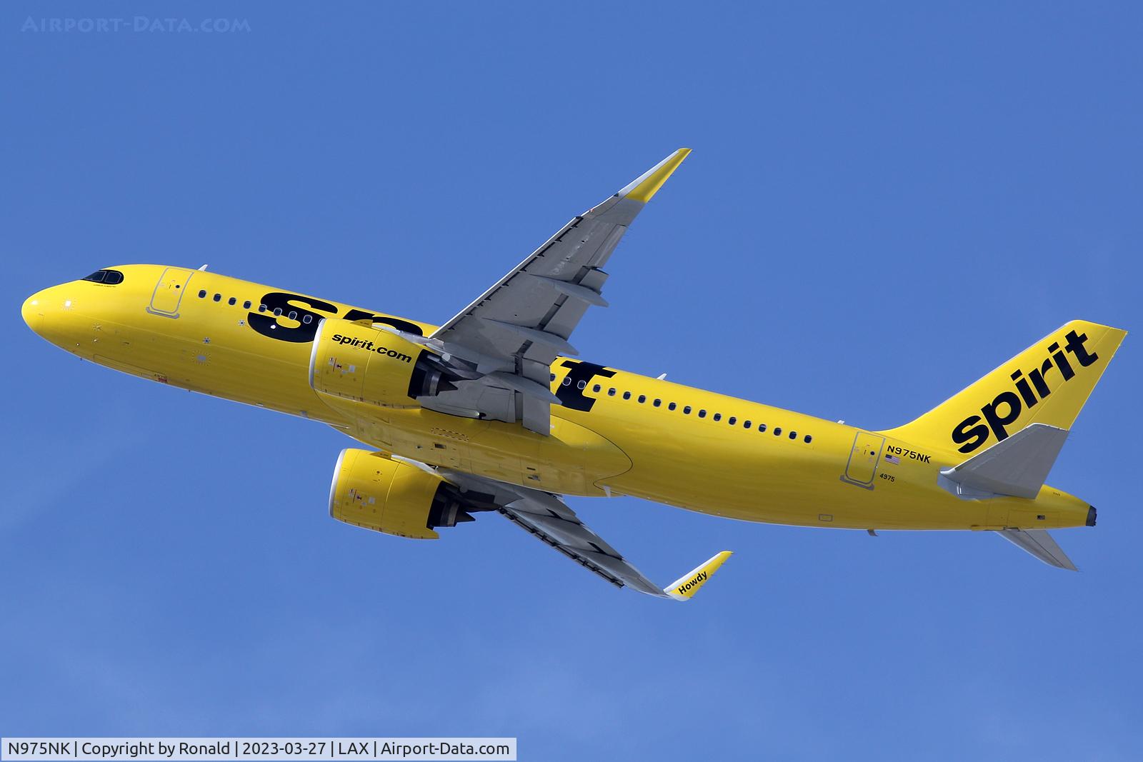 N975NK, 2023 Airbus A320-271N C/N 11295, at lax