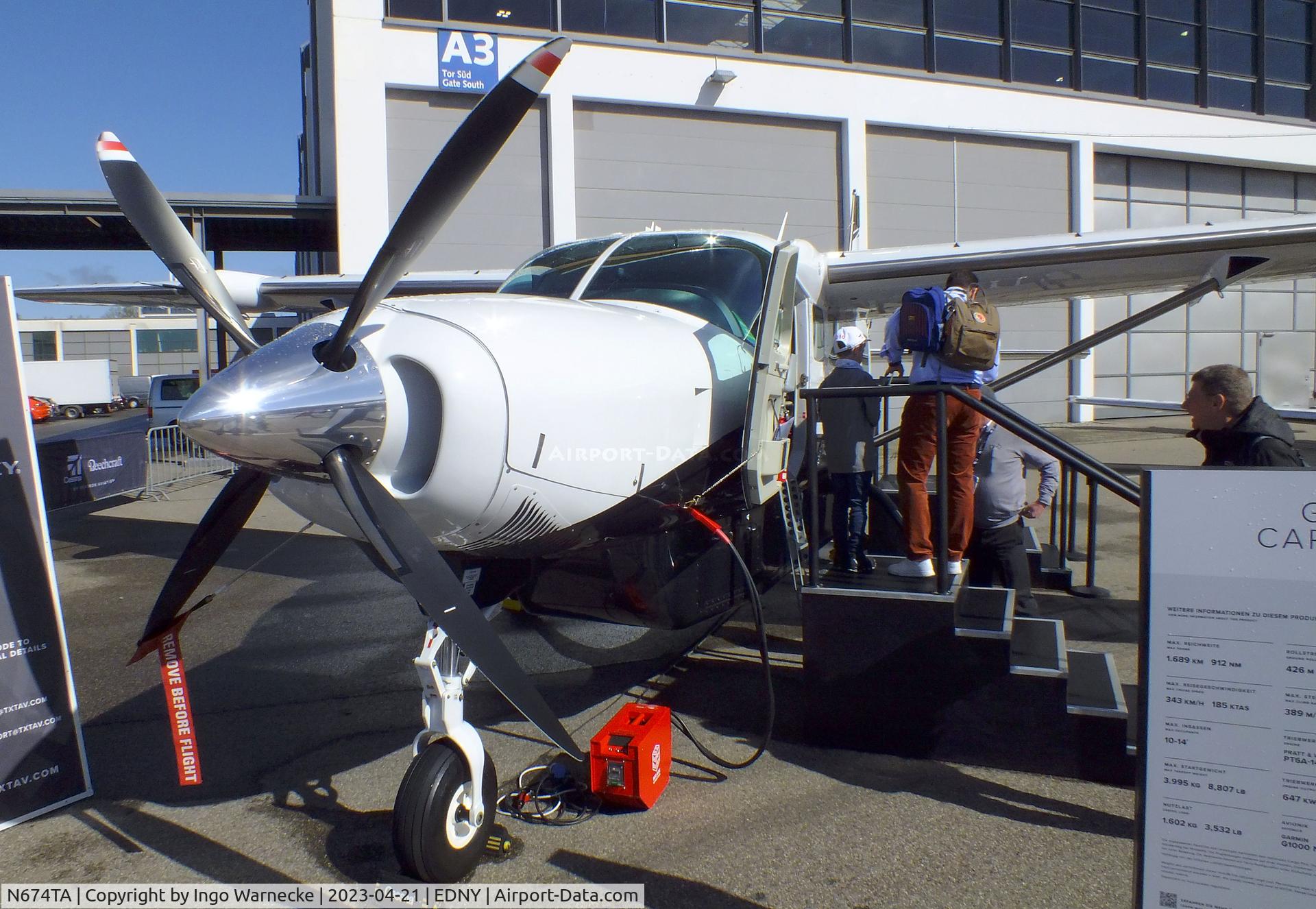 N674TA, 2022 Cessna 208B Grand Caravan EX C/N 208B5674, Cessna 208B Grand Caravan at the AERO 2023, Friedrichshafen