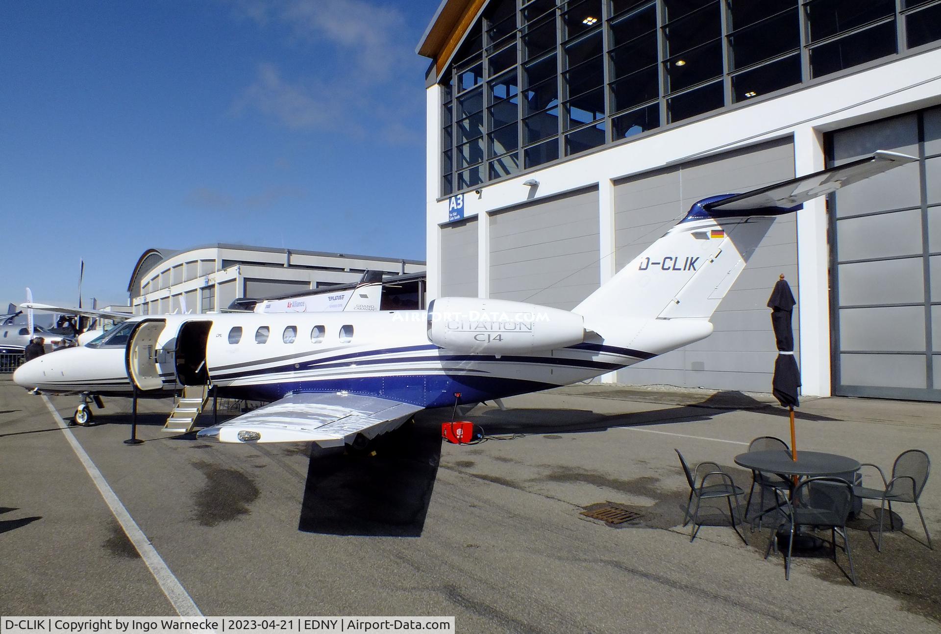D-CLIK, Cessna 525 Citationjet CJ4 C/N 525C-0355, Cessna 525C CitationJet CJ4 at the AERO 2023, Friedrichshafen