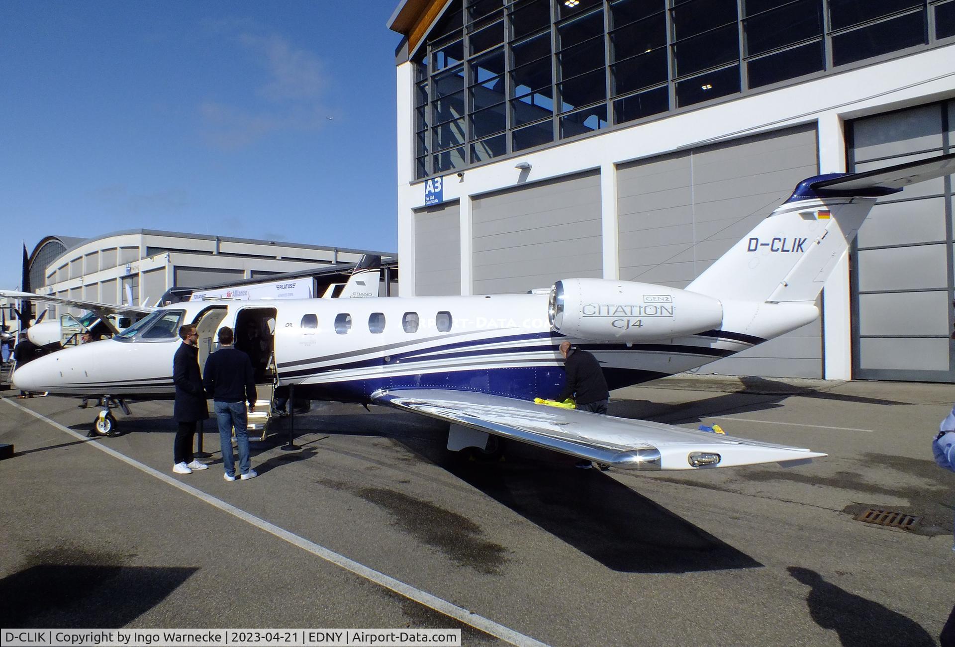 D-CLIK, Cessna 525 Citationjet CJ4 C/N 525C-0355, Cessna 525C CitationJet CJ4 at the AERO 2023, Friedrichshafen