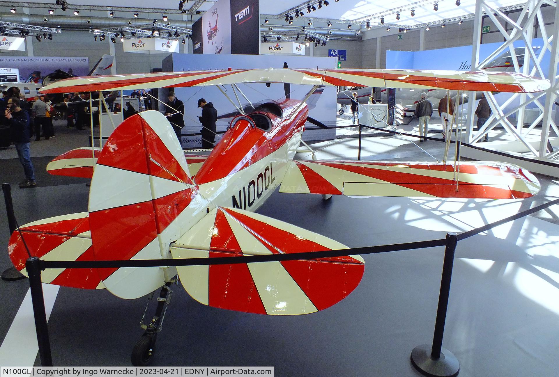 N100GL, 2021 Waco Classic Aircraft 2T-1A-2 C/N 1215, Waco Classic Aircraft Great Lakes 2T-1A-2 Sport Trainer  at the AERO 2023, Friedrichshafen