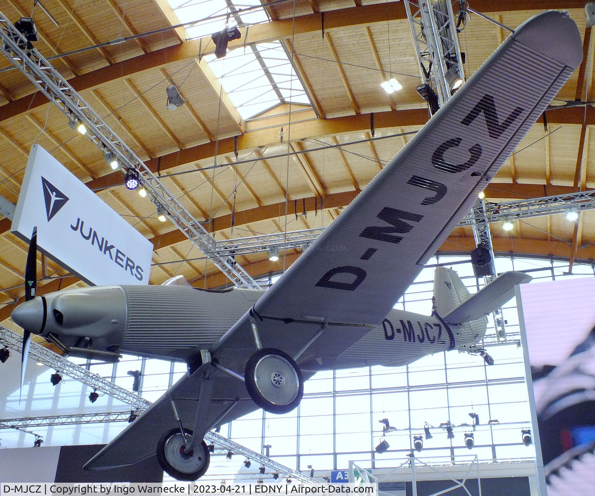 D-MJCZ, Junkers Flugzeugwerke AG A50ci Replica C/N not found_D-MJCZ, Junkers Flugzeugwerke A 50 ci Junior replica at the AERO 2023, Friedrichshafen