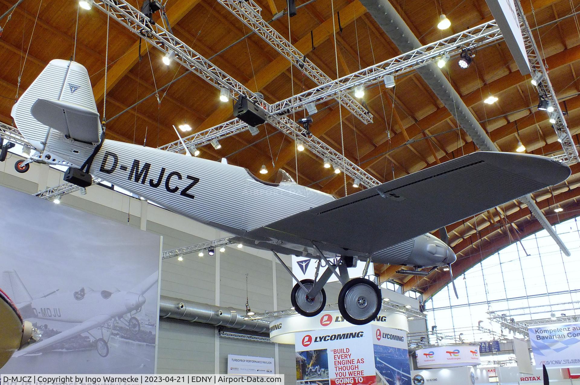 D-MJCZ, Junkers Flugzeugwerke AG A50ci Replica C/N not found_D-MJCZ, Junkers Flugzeugwerke A 50 ci Junior replica at the AERO 2023, Friedrichshafen