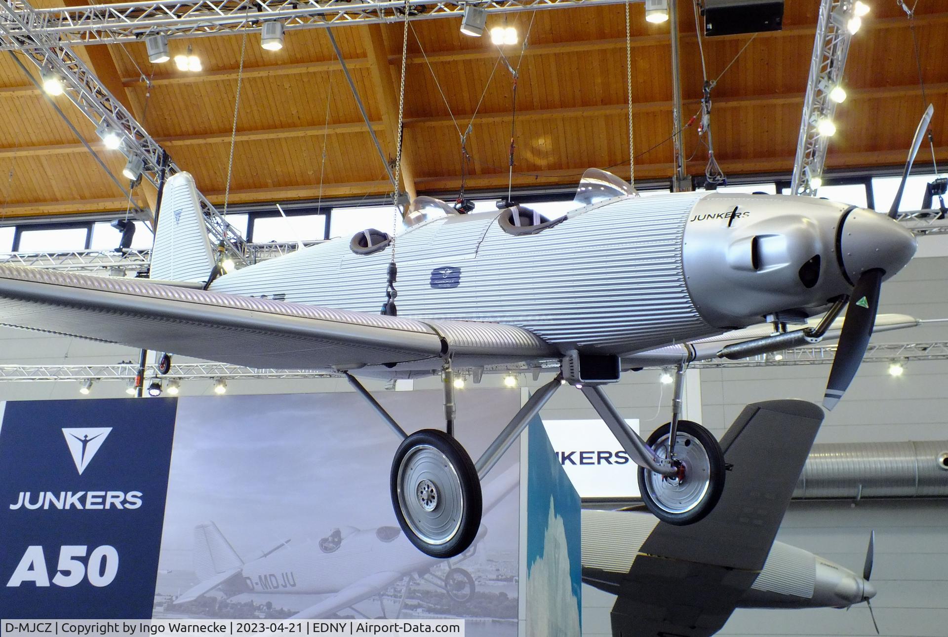D-MJCZ, Junkers Flugzeugwerke AG A50ci Replica C/N not found_D-MJCZ, Junkers Flugzeugwerke A 50 ci Junior replica at the AERO 2023, Friedrichshafen