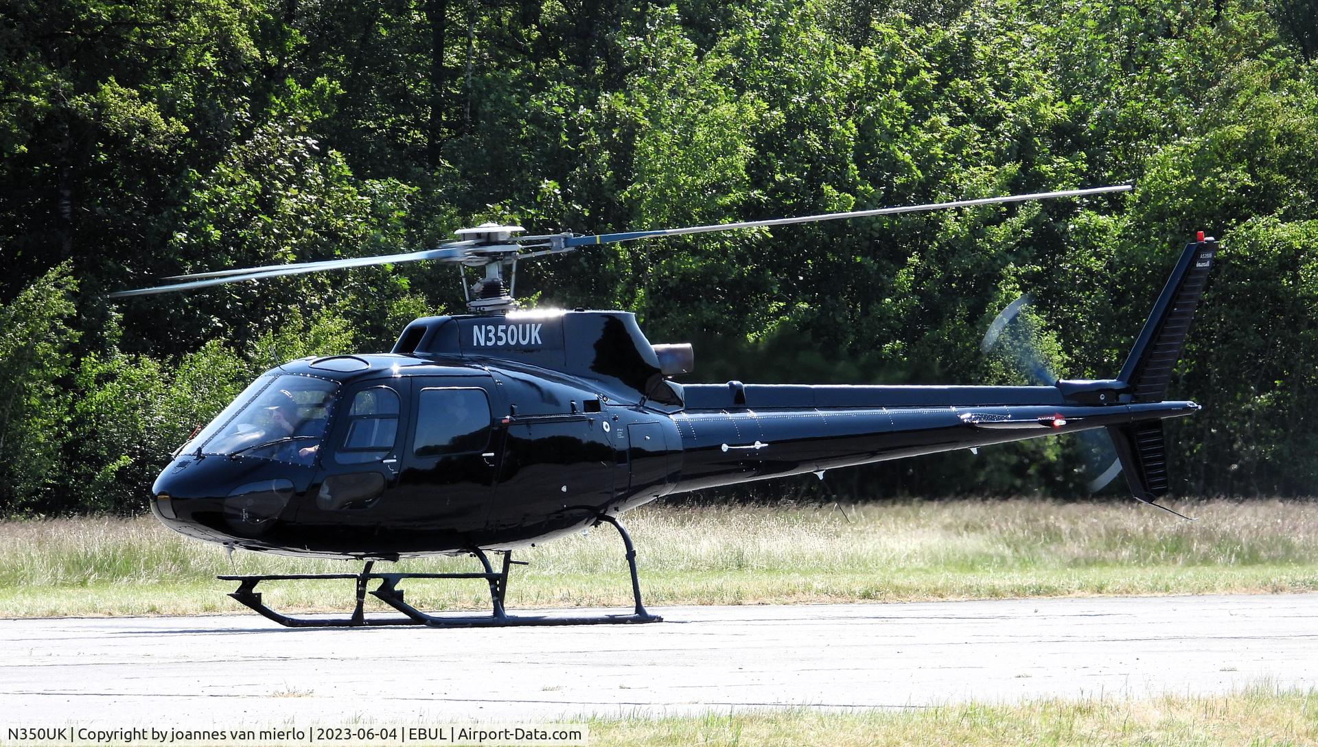 N350UK, 1980 Eurocopter AS-350B Ecureuil C/N 1244, Ursel