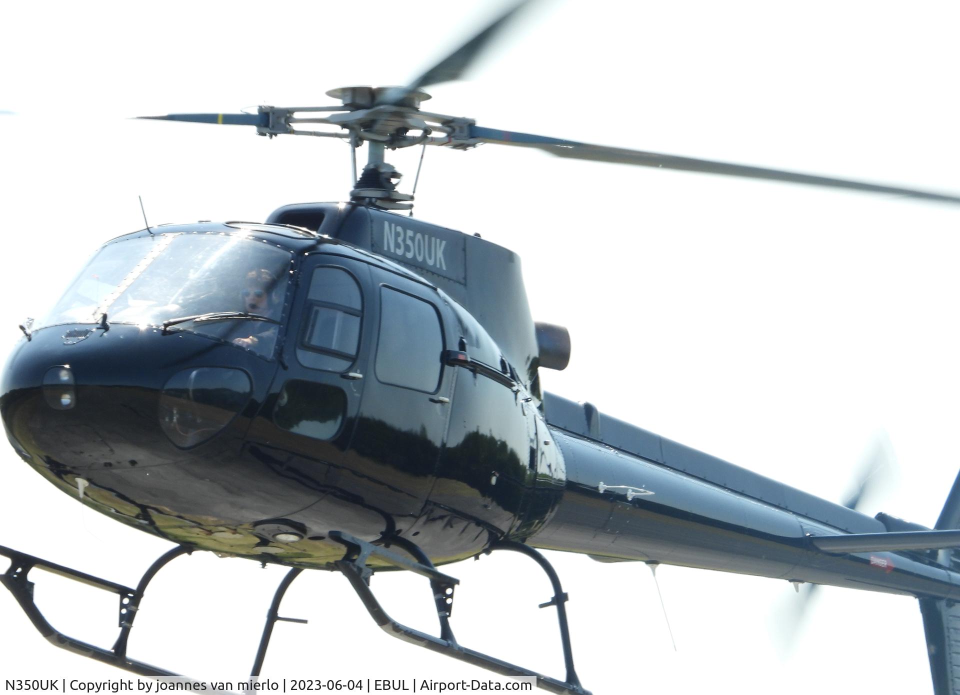 N350UK, 1980 Eurocopter AS-350B Ecureuil C/N 1244, Ursel