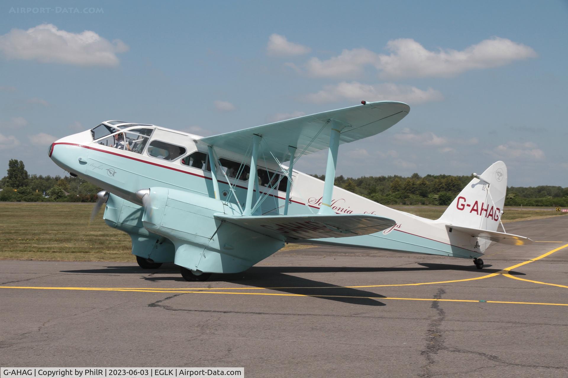 G-AHAG, 1945 De Havilland DH-89A Dominie I/Dragon Rapide C/N 6926, G-AHAG 1945 DH89A Dragon Rapide Scillonia Airways Blackbushe