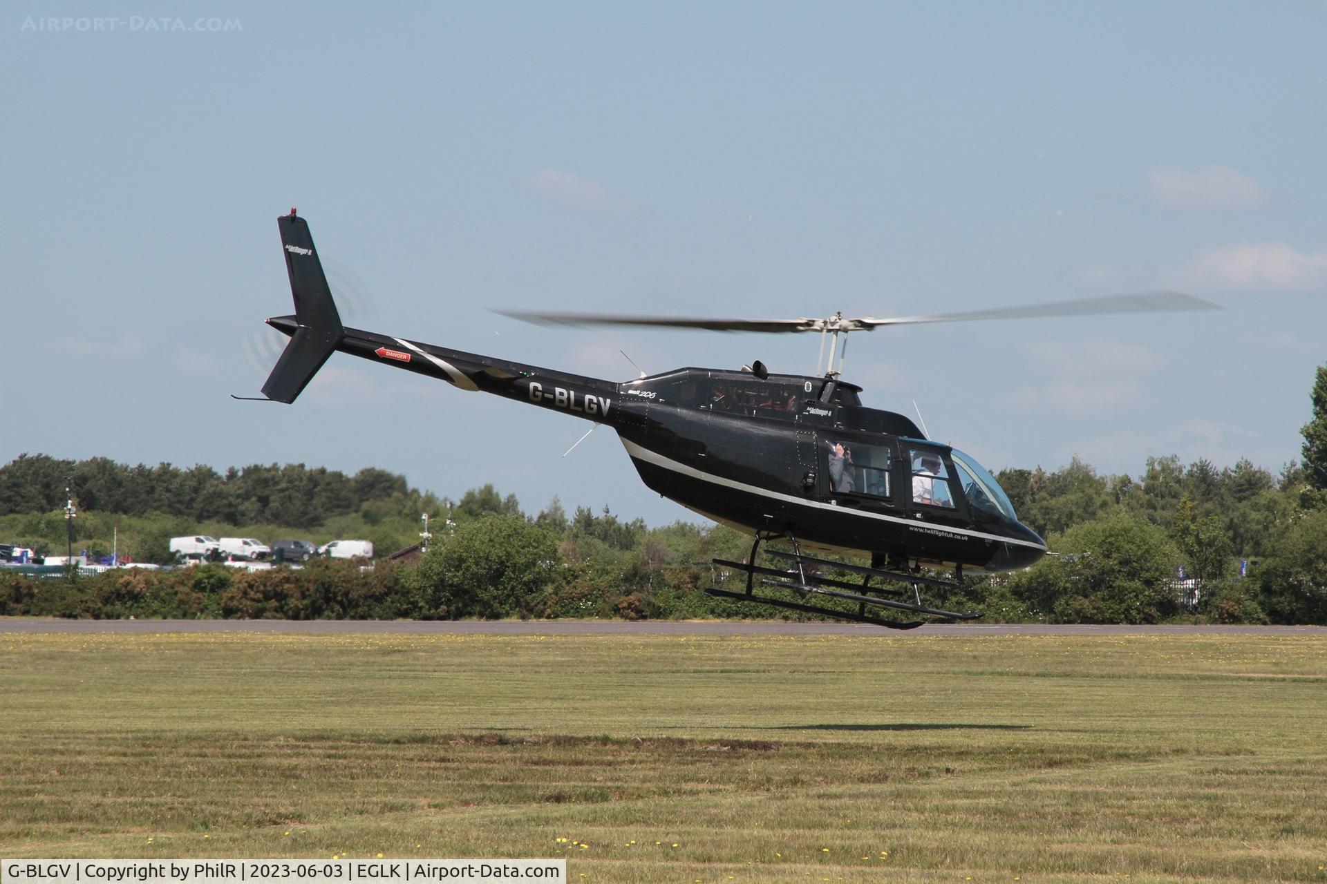 G-BLGV, 1973 Bell 206B JetRanger II C/N 982, G-BLGV 1973 Bell Jet Ranger 206B Jet Ranger ll Blackbushe