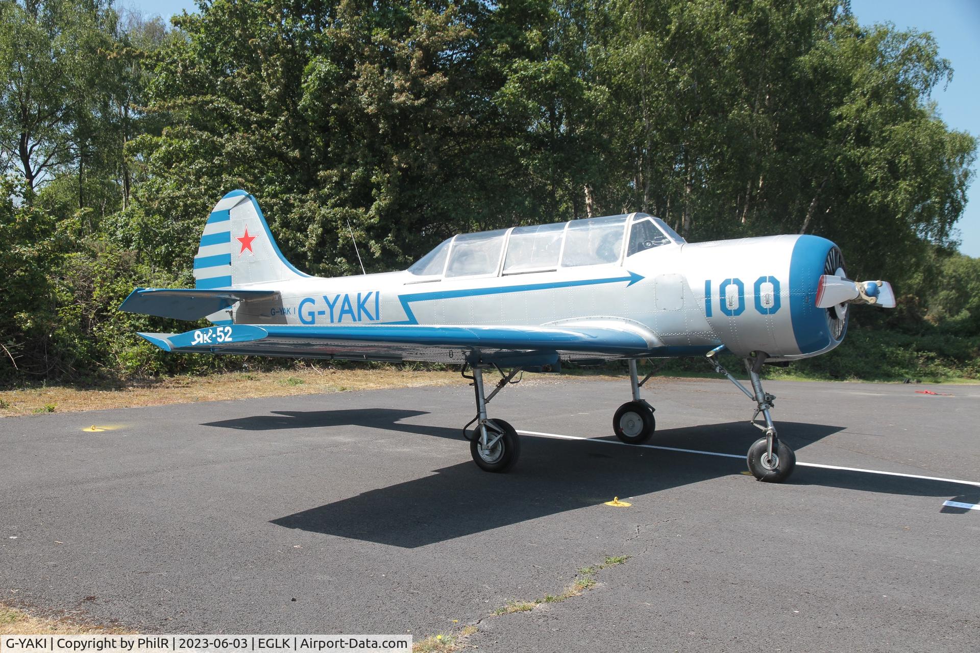 G-YAKI, 1986 Bacau Yak-52 C/N 866904, G-YAKI 1986 Yak 52 Blackbushe