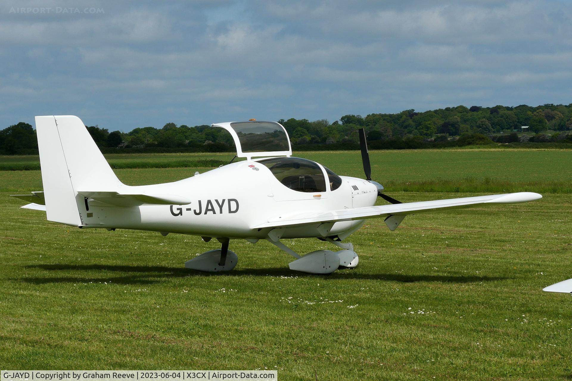 G-JAYD, 2005 Europa XS Tri-Gear C/N PFA 247-13887, Just landed at Northrepps.