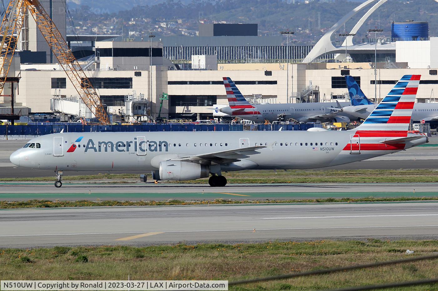 N510UW, 2009 Airbus A321-231 C/N 3858, at lax