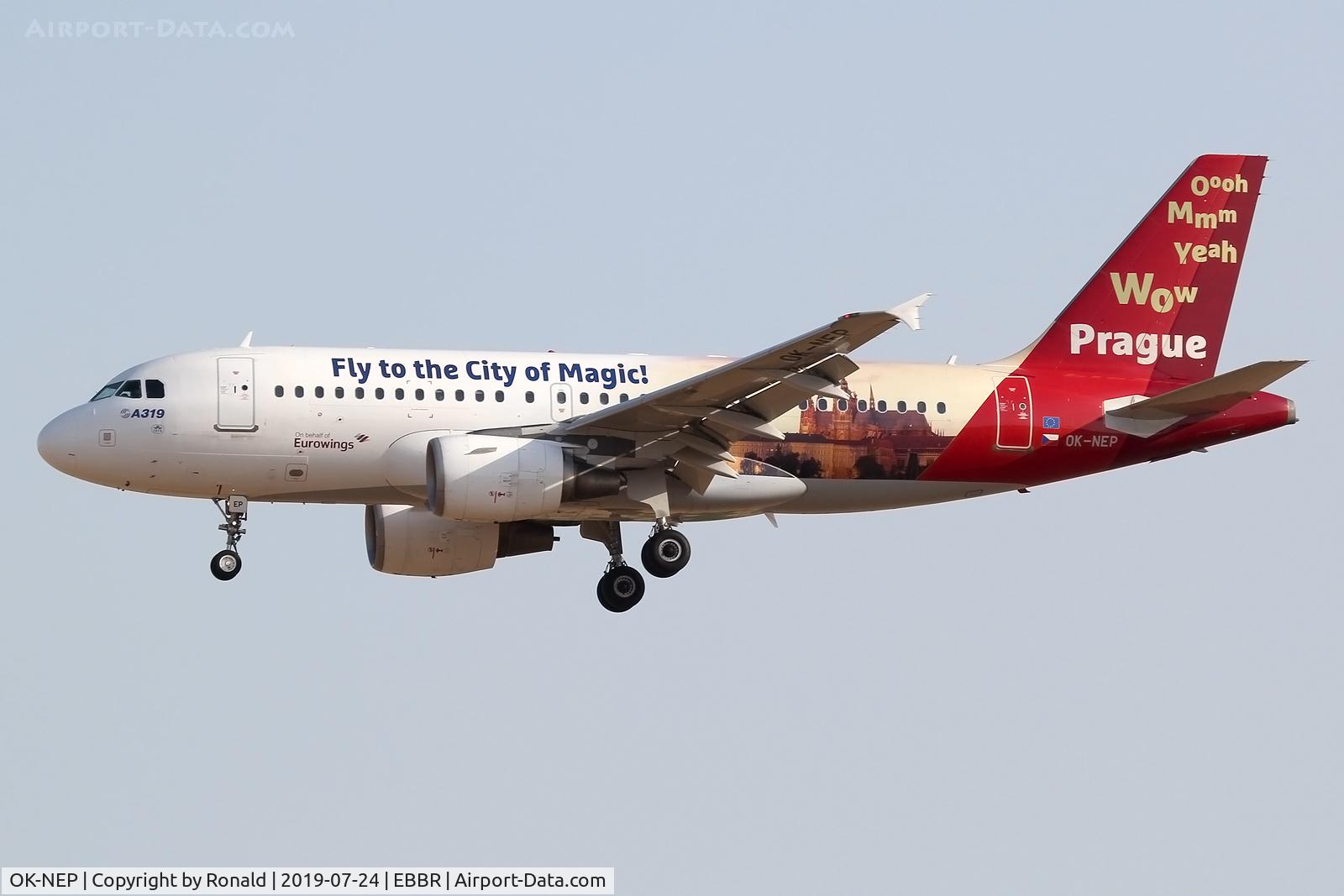 OK-NEP, 2008 Airbus A319-111 C/N 3660, at bru