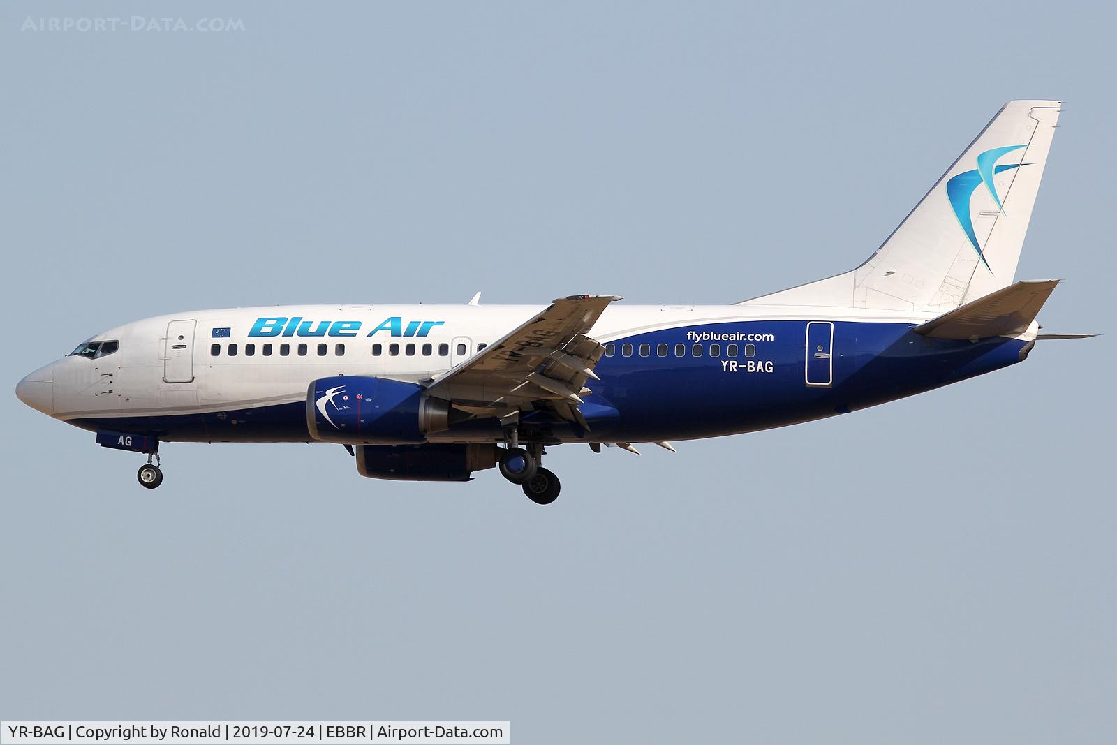 YR-BAG, 1990 Boeing 737-5L9 C/N 24778, at bru