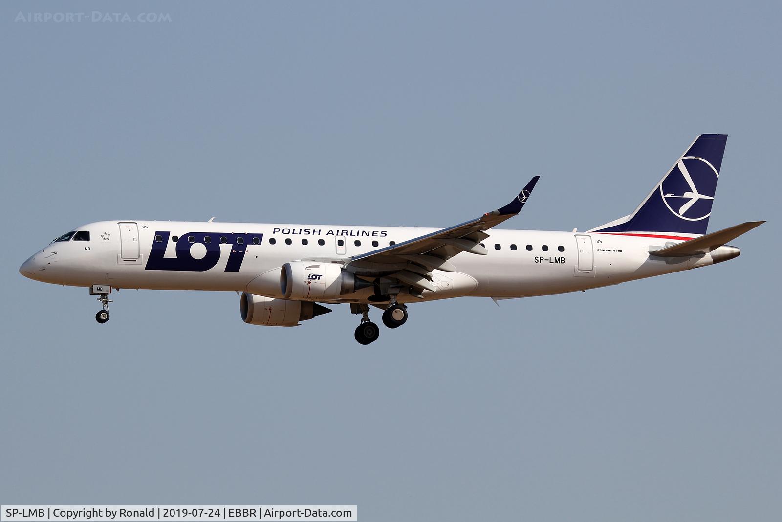 SP-LMB, 2018 Embraer ERJ-190STD (ERJ-190-100) C/N 19000762, at bru