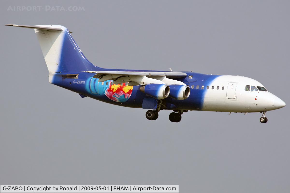 G-ZAPO, 1990 British Aerospace 146-200QC C/N E2176, at spl