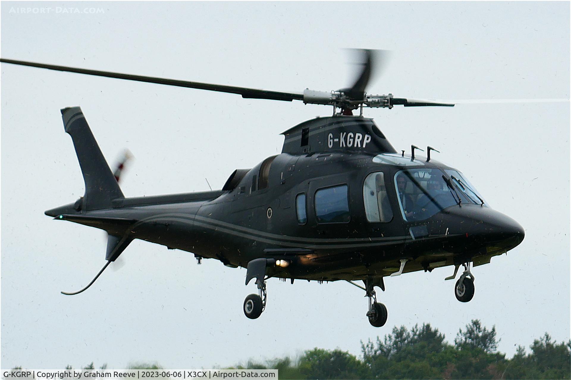 G-KGRP, 2011 Agusta A-109E Power C/N 11798, Landing at Northrepps.
