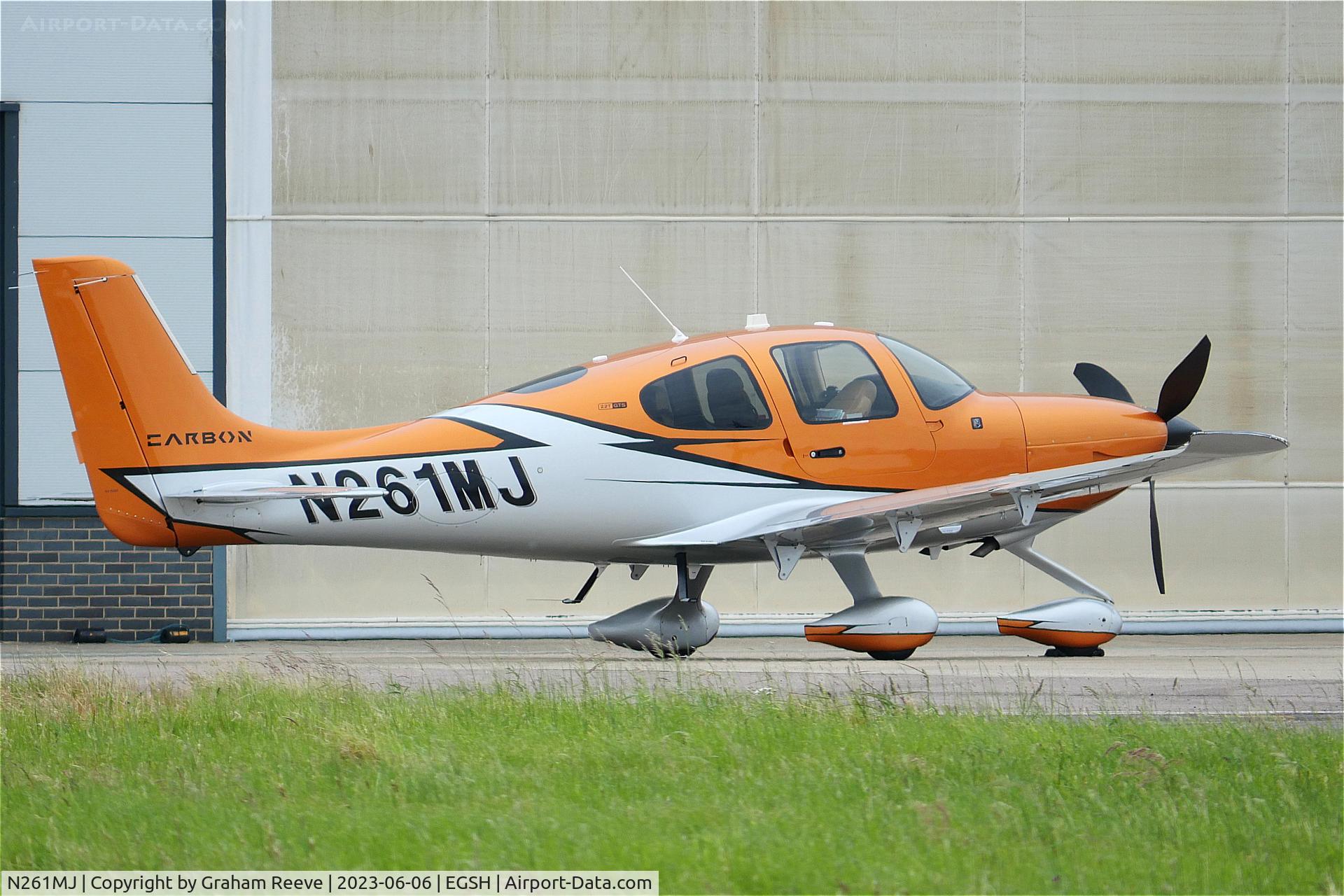N261MJ, 2022 Cirrus SR22T C/N 8597, Parked at Norwich.