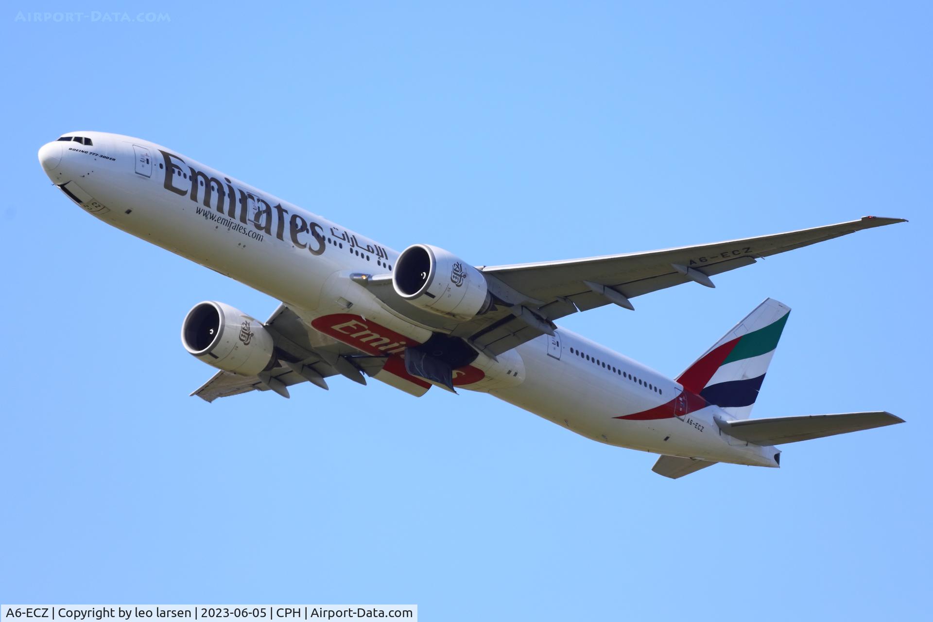 A6-ECZ, 2010 Boeing 777-31H/ER C/N 38983, Copenhagen 5.6.2023