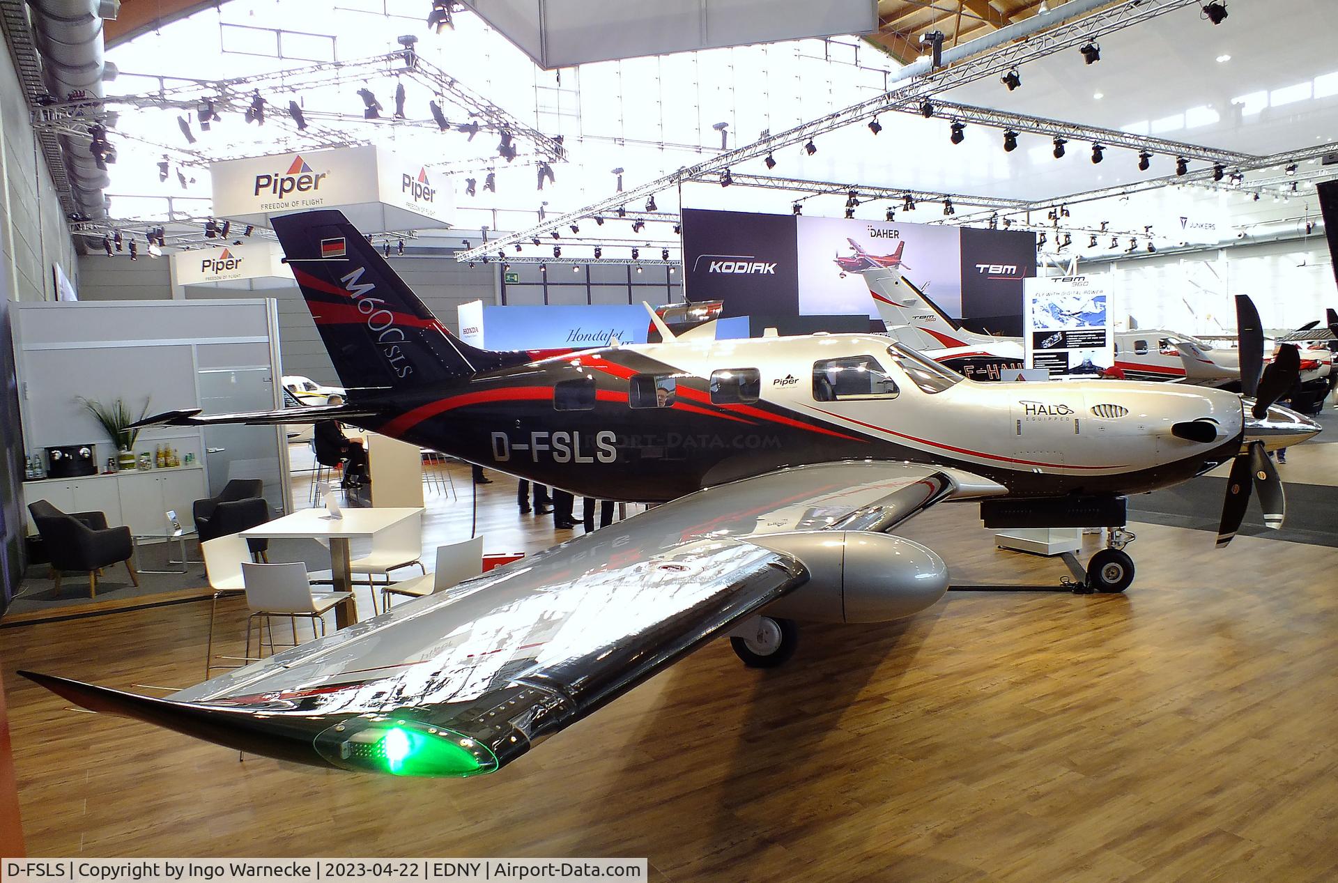 D-FSLS, 2023 Piper PA-46-600TP Meridian M600 SLS C/N 4698240, Piper PA-46-600TP Meridian M600 SLS at the AERO 2023, Friedrichshafen