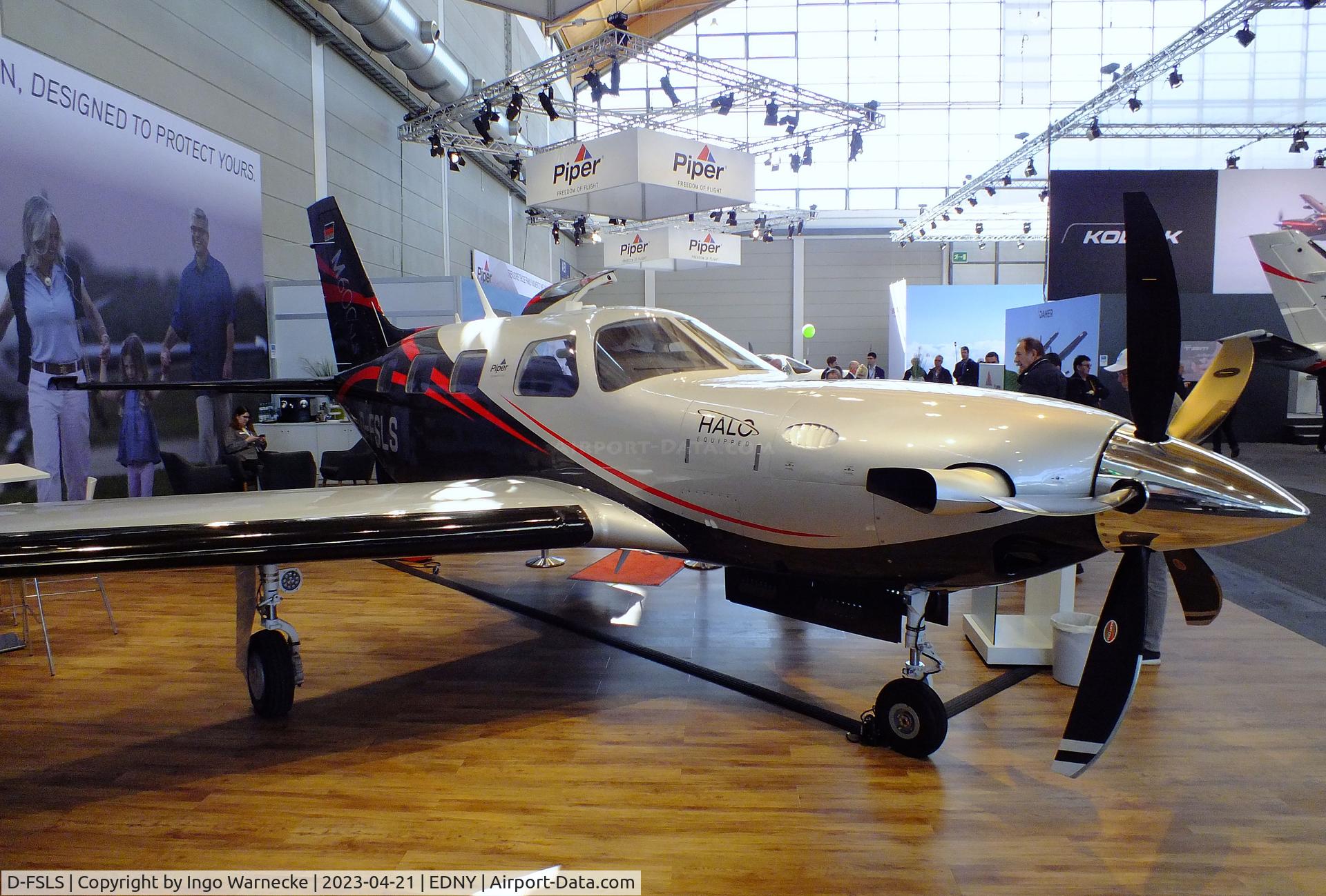 D-FSLS, 2023 Piper PA-46-600TP Meridian M600 SLS C/N 4698240, Piper PA-46-600TP Meridian M600 SLS at the AERO 2023, Friedrichshafen