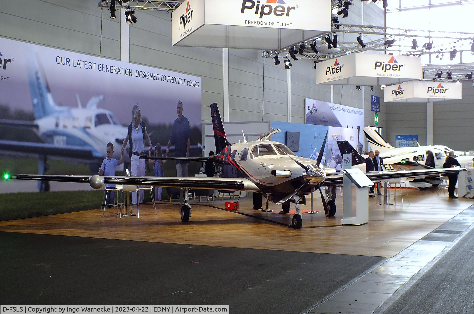 D-FSLS, 2023 Piper PA-46-600TP Meridian M600 SLS C/N 4698240, Piper PA-46-600TP Meridian M600 SLS at the AERO 2023, Friedrichshafen