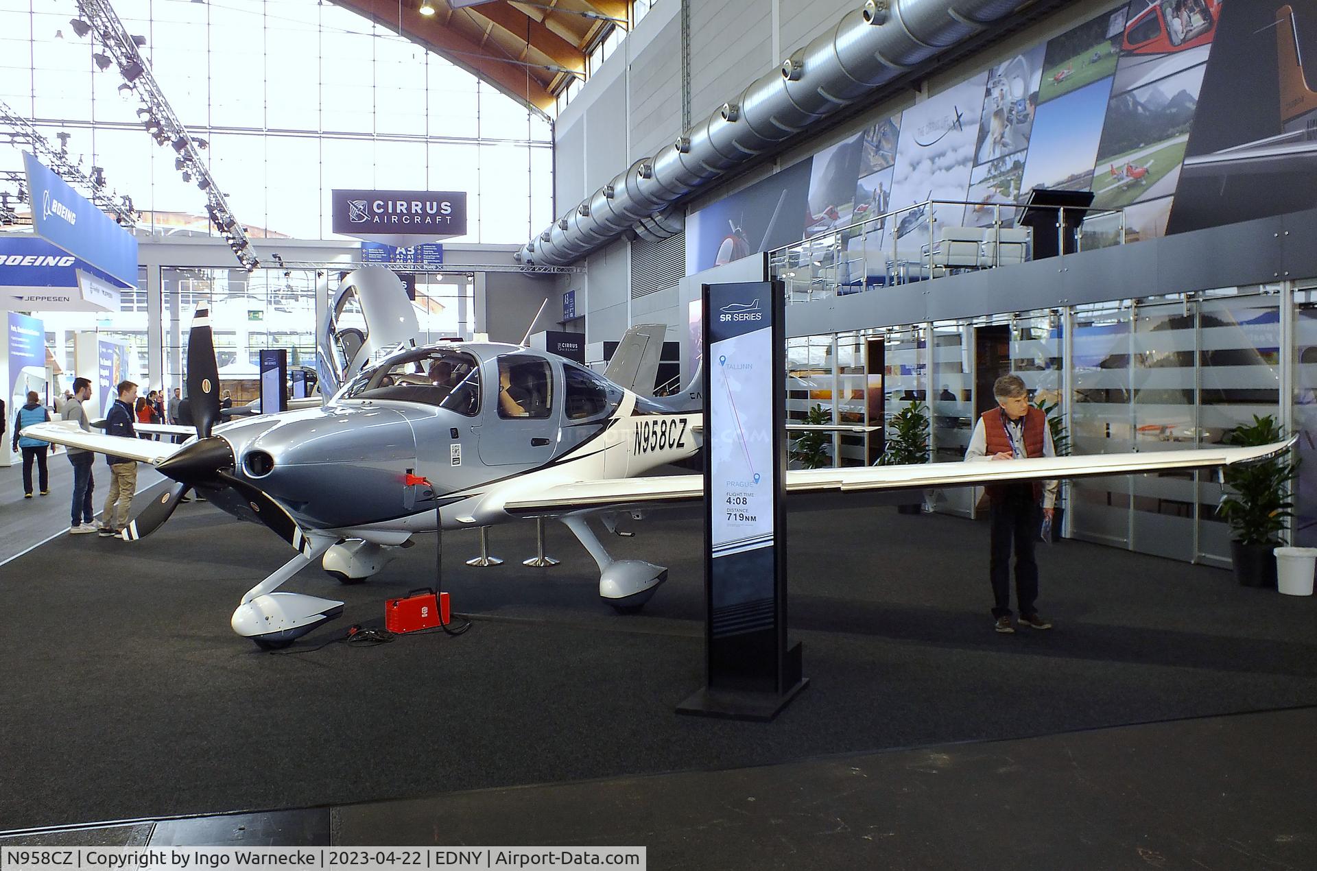 N958CZ, Cirrus SR22T C/N 9058, Cirrus SR22T GTS G6 Carbon at the AERO 2023, Friedrichshafen