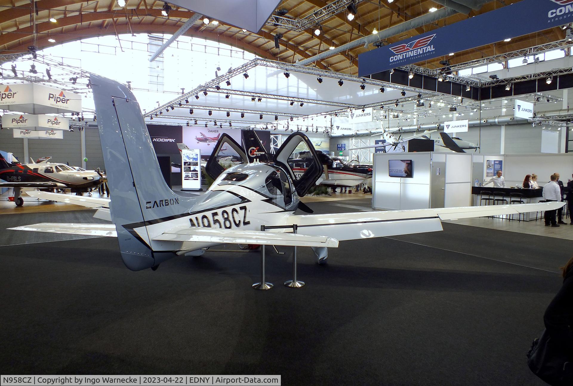 N958CZ, Cirrus SR22T C/N 9058, Cirrus SR22T GTS G6 Carbon at the AERO 2023, Friedrichshafen