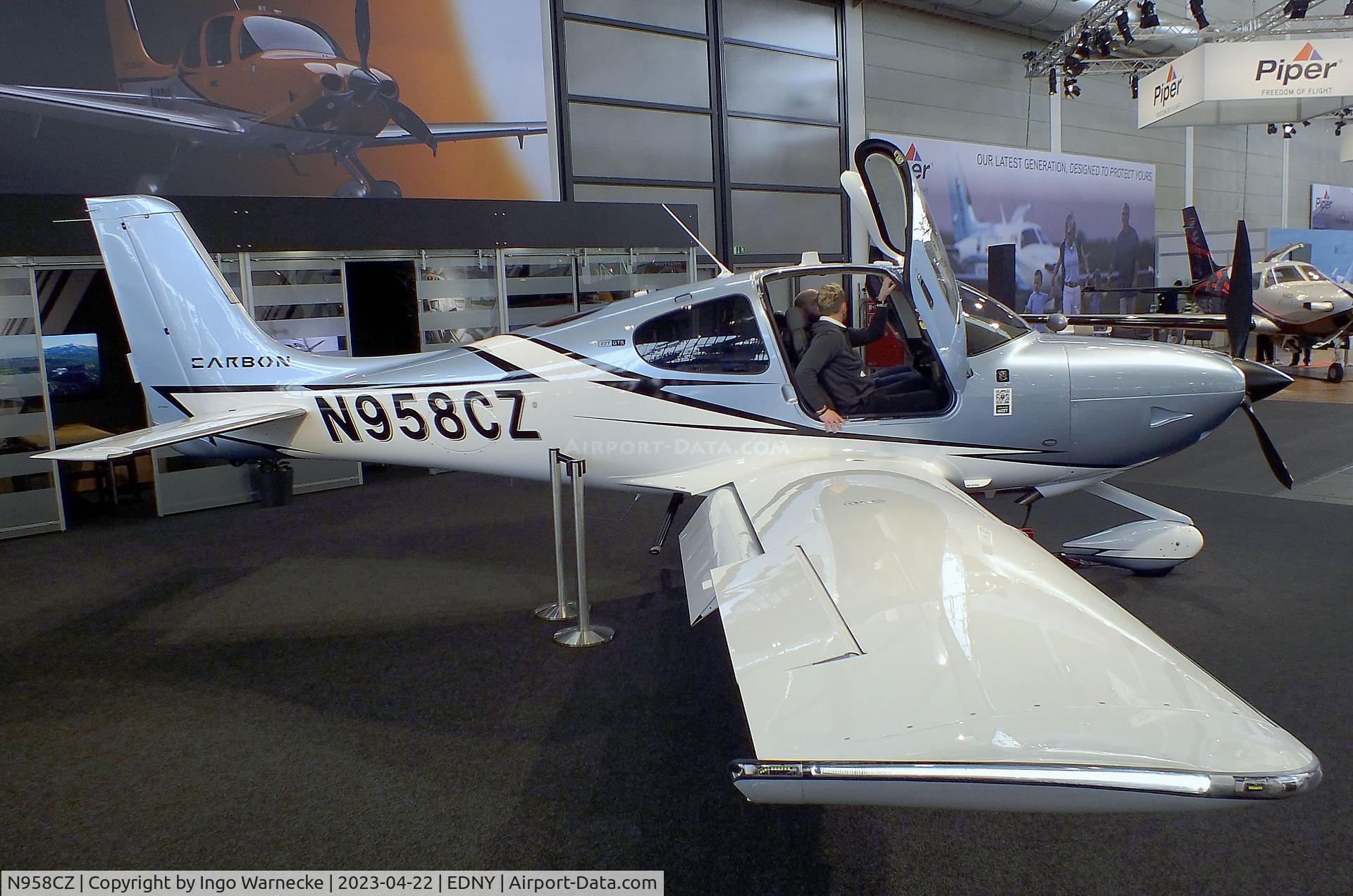 N958CZ, Cirrus SR22T C/N 9058, Cirrus SR22T GTS G6 Carbon at the AERO 2023, Friedrichshafen