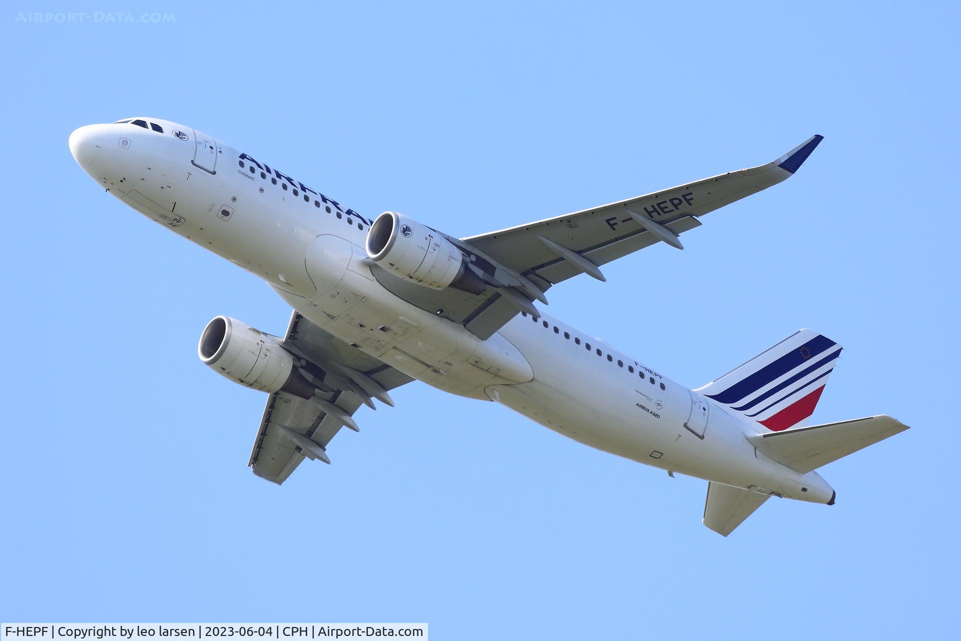 F-HEPF, 2013 Airbus A320-214 C/N 5719, Copenhagen 4.6.2023