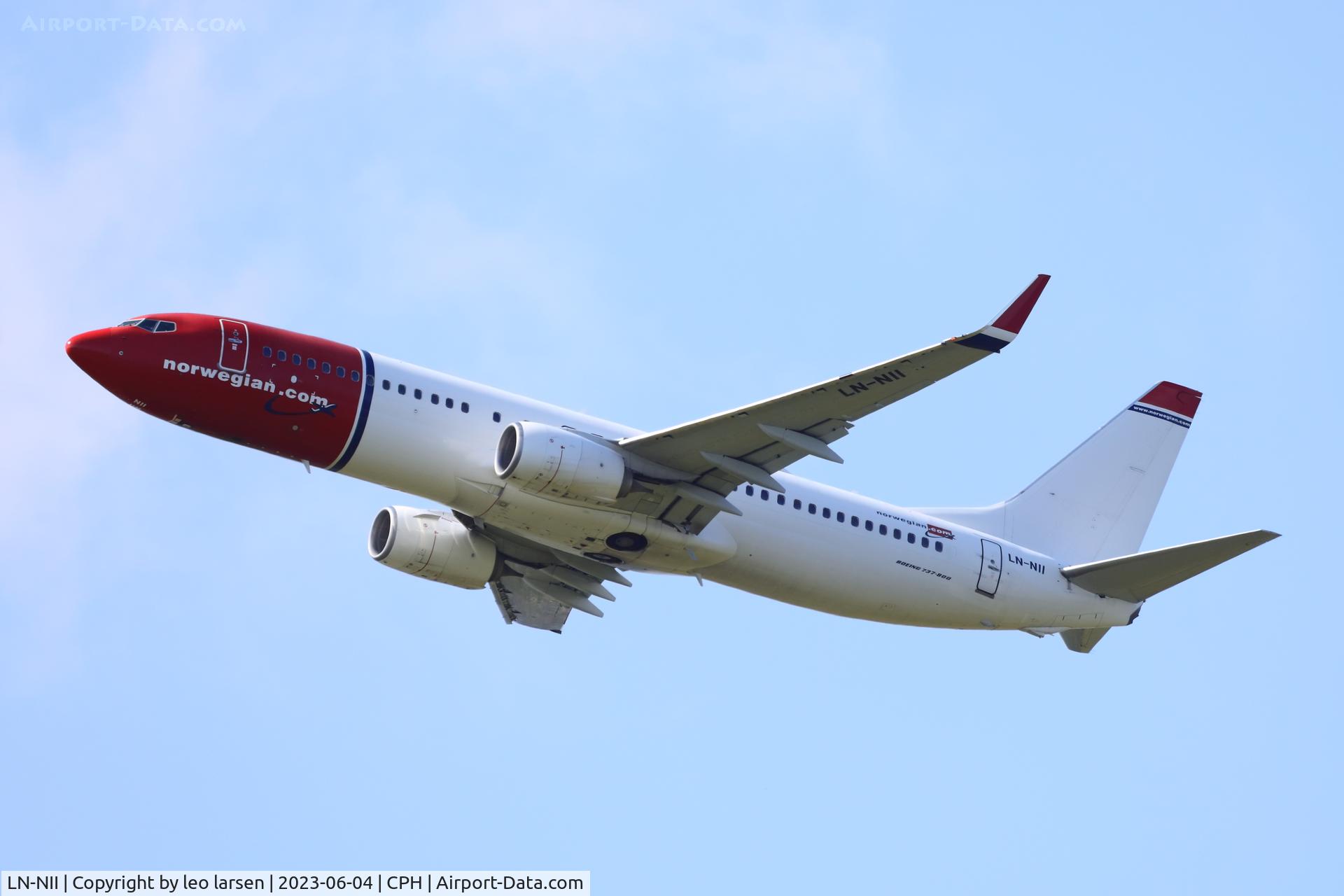 LN-NII, 2014 Boeing 737-8JP C/N 43877, Copenhagen 4.6.2023