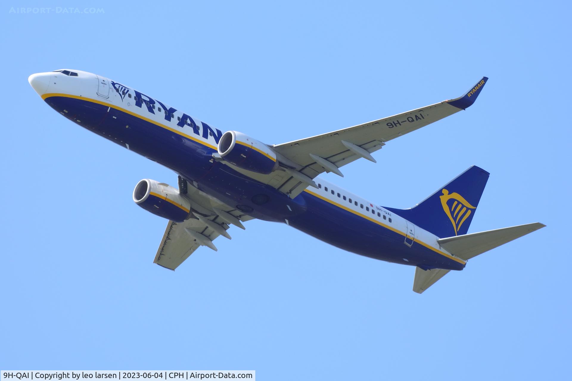 9H-QAI, 2017 Boeing 737-8AS C/N 44814, Copenhagen 4.6.2023