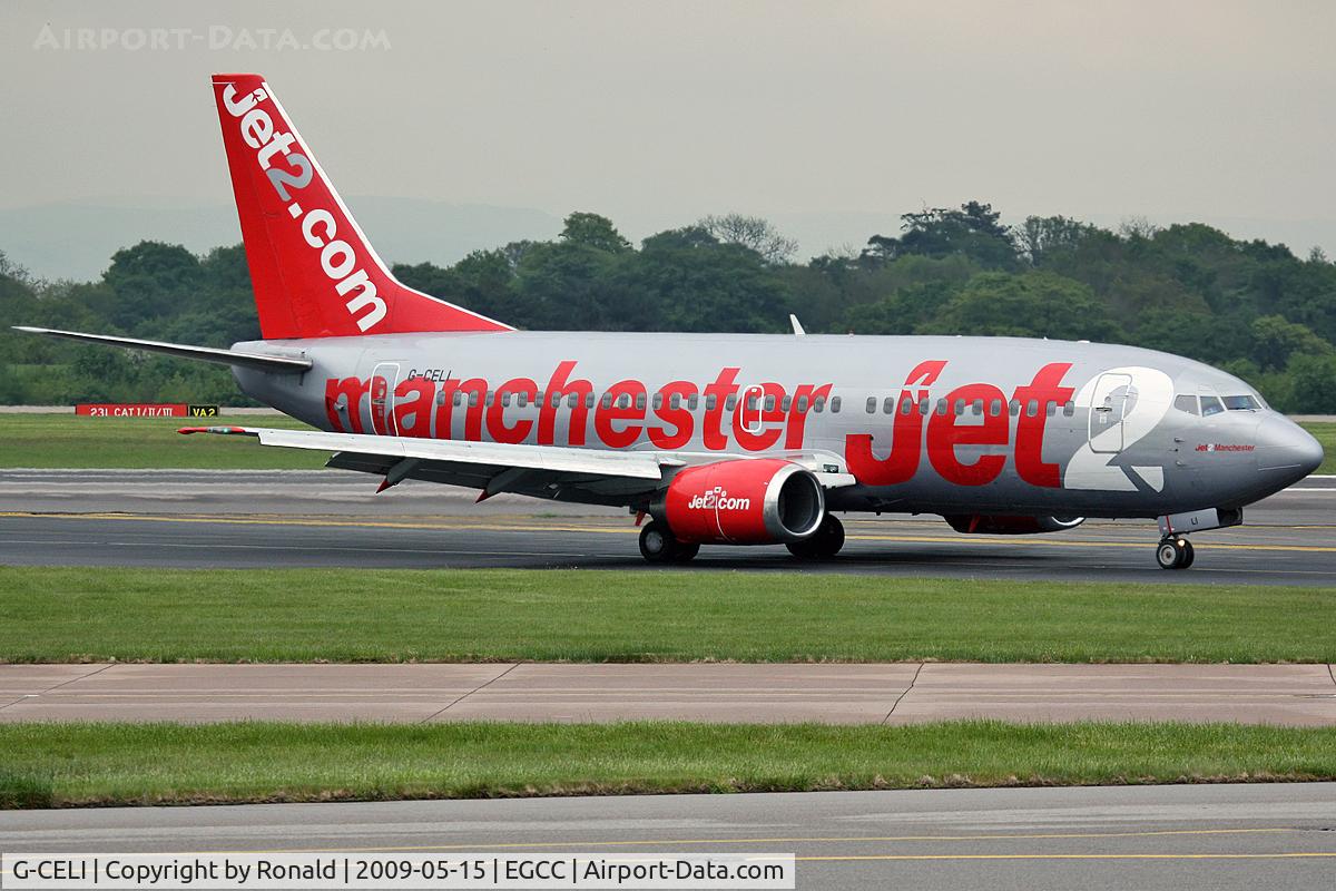 G-CELI, 1986 Boeing 737-330 C/N 23526, at man