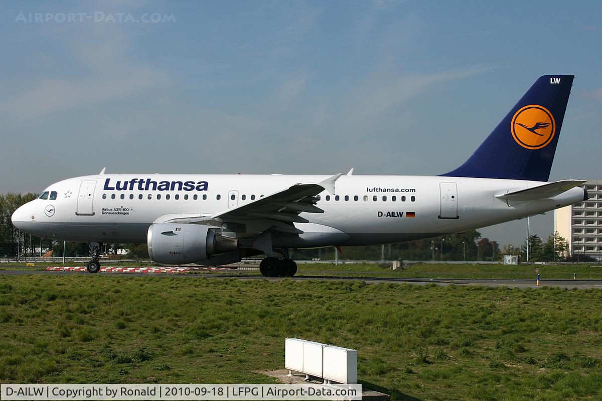 D-AILW, 1998 Airbus A319-114 C/N 853, at cdg