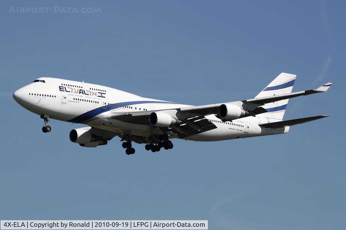 4X-ELA, 1994 Boeing 747-458 C/N 26055, at cdg