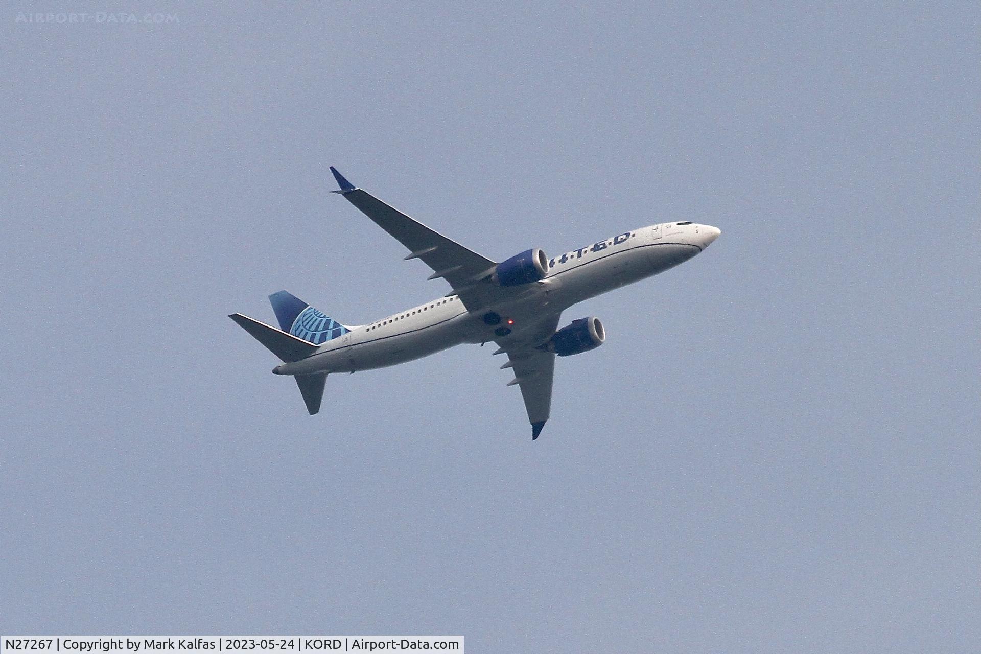 N27267, 2022 Boeing 737-8 MAX C/N 67522, United Airlines 2022 Boeing 737-8 MAX, N27267 UA2386 FLL-ORD