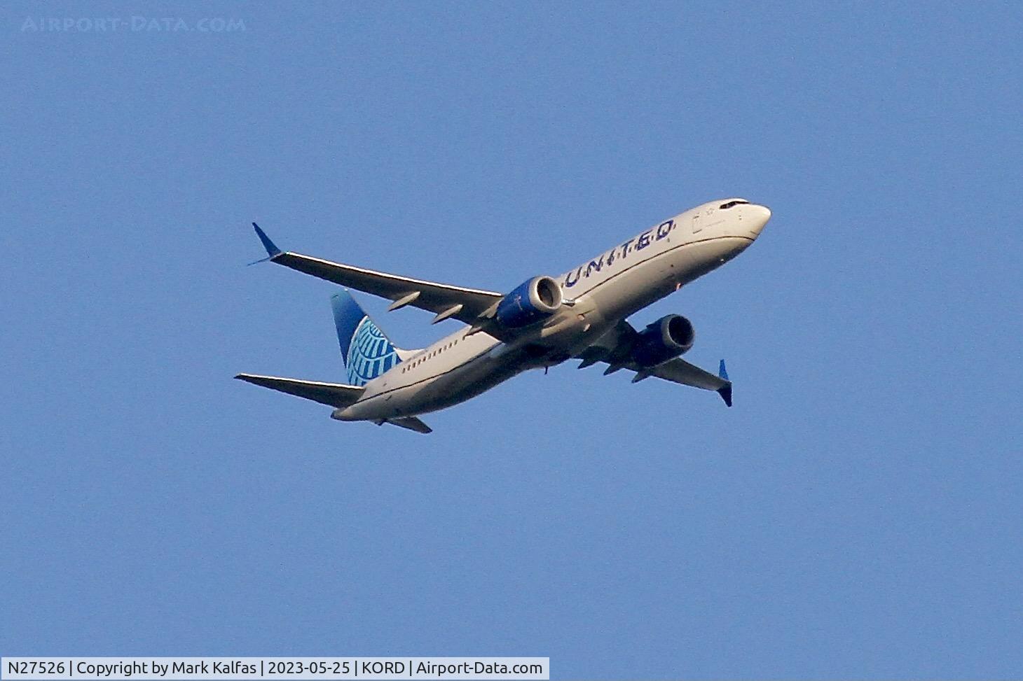 N27526, 2019 Boeing 737-9 MAX C/N 64499, United Airlines Boeing 737-9 MAX, N27526 UAL511 CLE-ORD