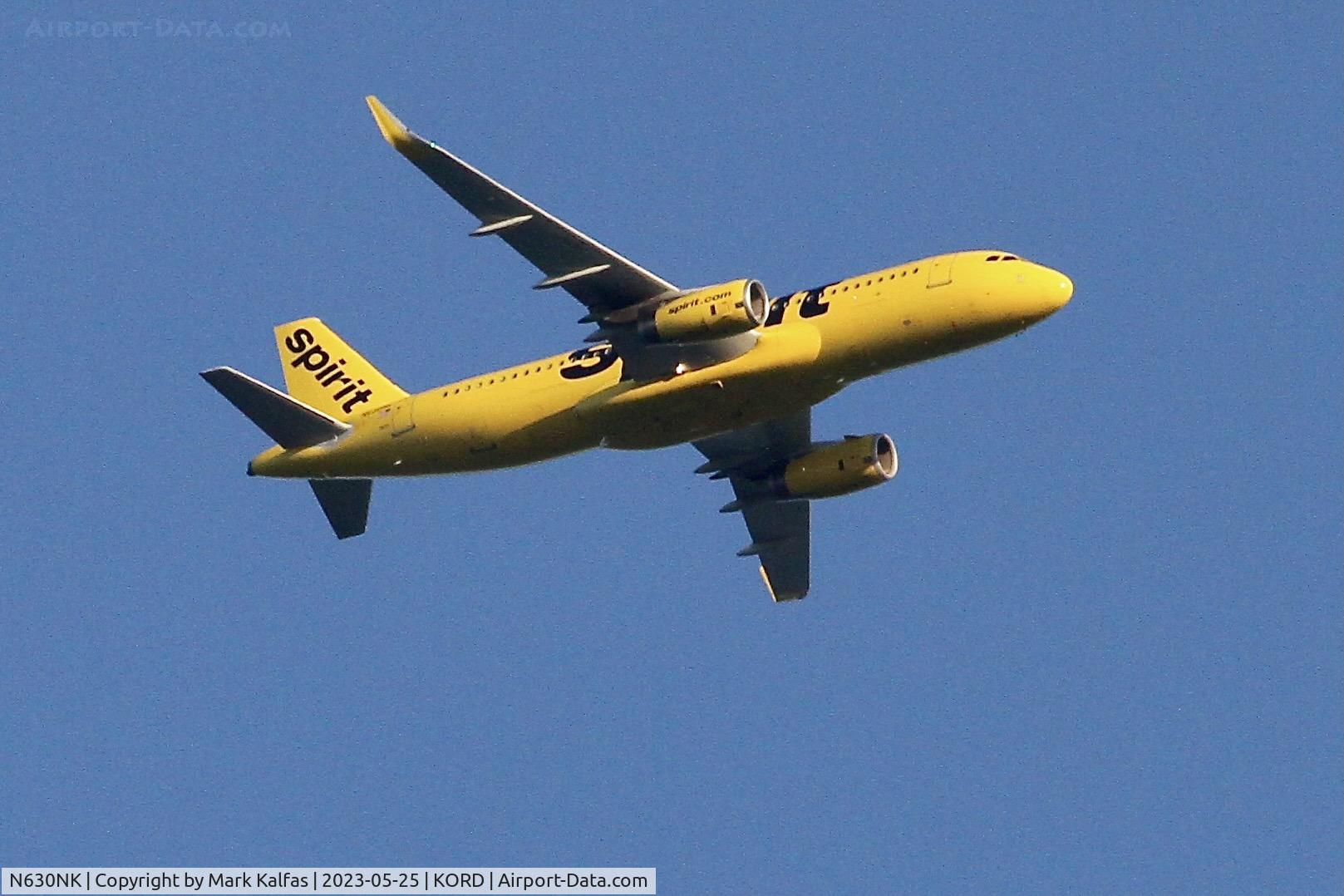 N630NK, 2014 Airbus A320-232 C/N 6304, Spirit Airlines Airbus A320-232, N630NK NKS322 MCO-ORD