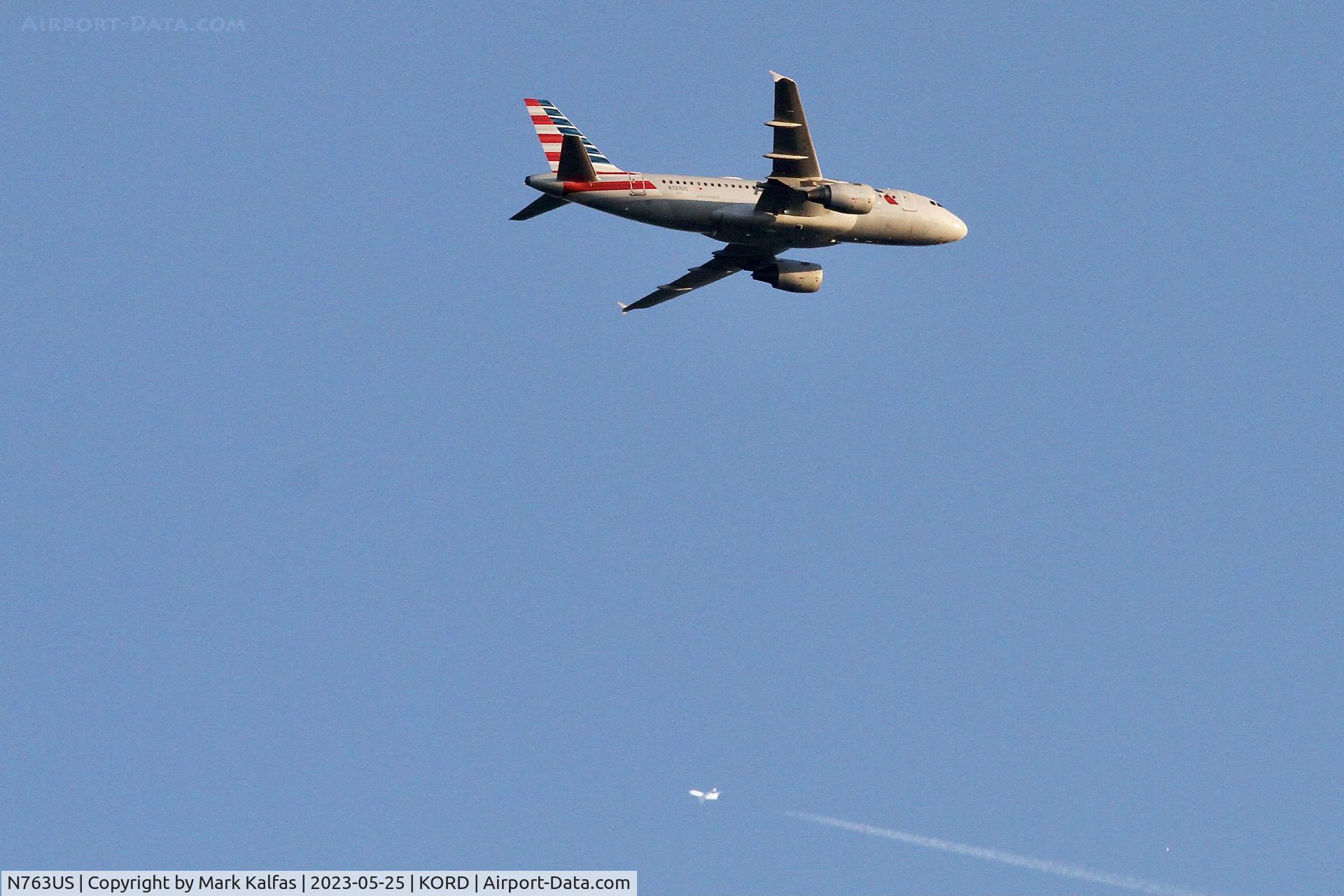 N763US, 2000 Airbus A319-112 C/N 1360, American Airlines Airbus A319-112, N763US AA636 DCA-ORD
