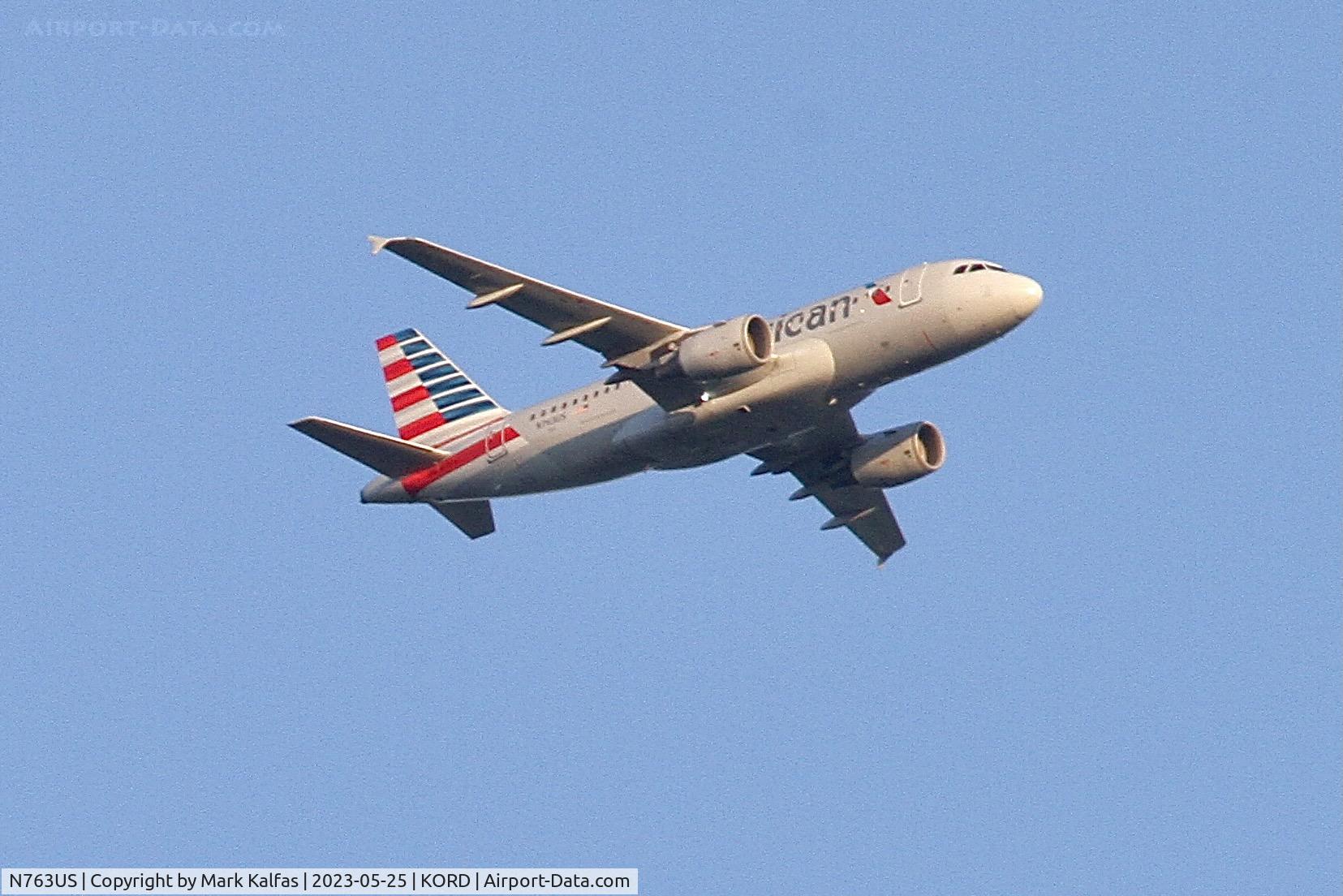 N763US, 2000 Airbus A319-112 C/N 1360, American Airlines Airbus A319-112, N763US AA636 DCA-ORD