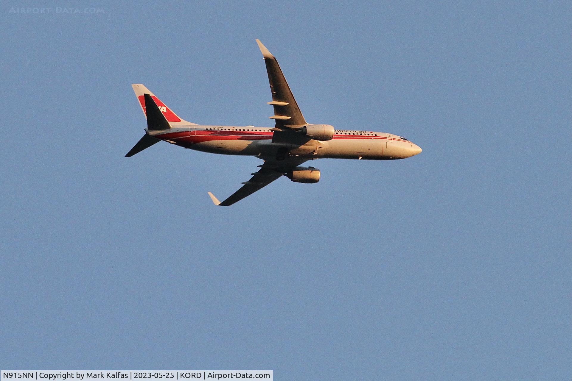 N915NN, 2013 Boeing 737-823 C/N 33227, American Airlines/ TWA retro Boeing 737-823, N915NN operating as AA1328 from RSW to ORD