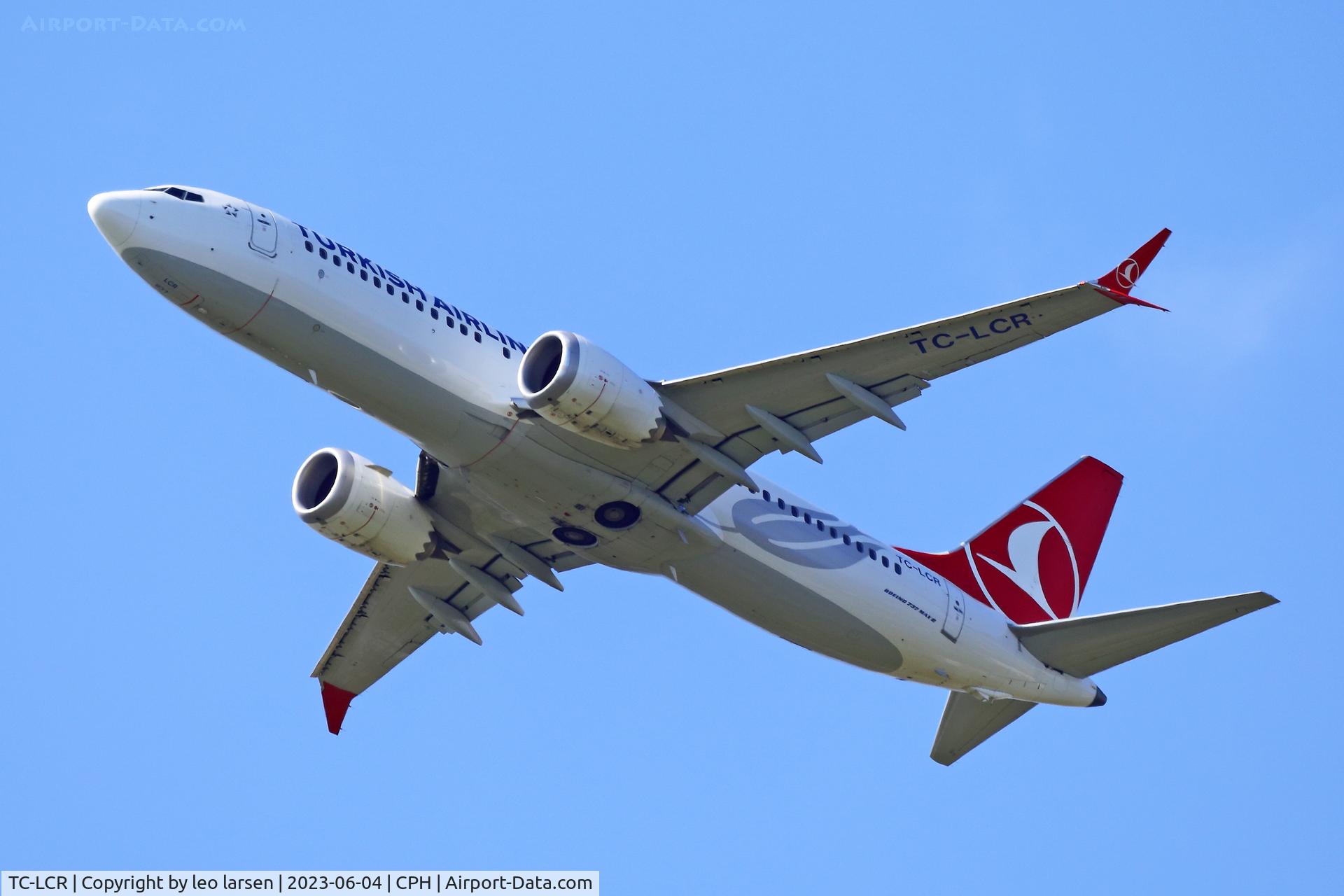 TC-LCR, 2019 Boeing 737-8 MAX C/N 60059, Copenhagen 4.6.2023