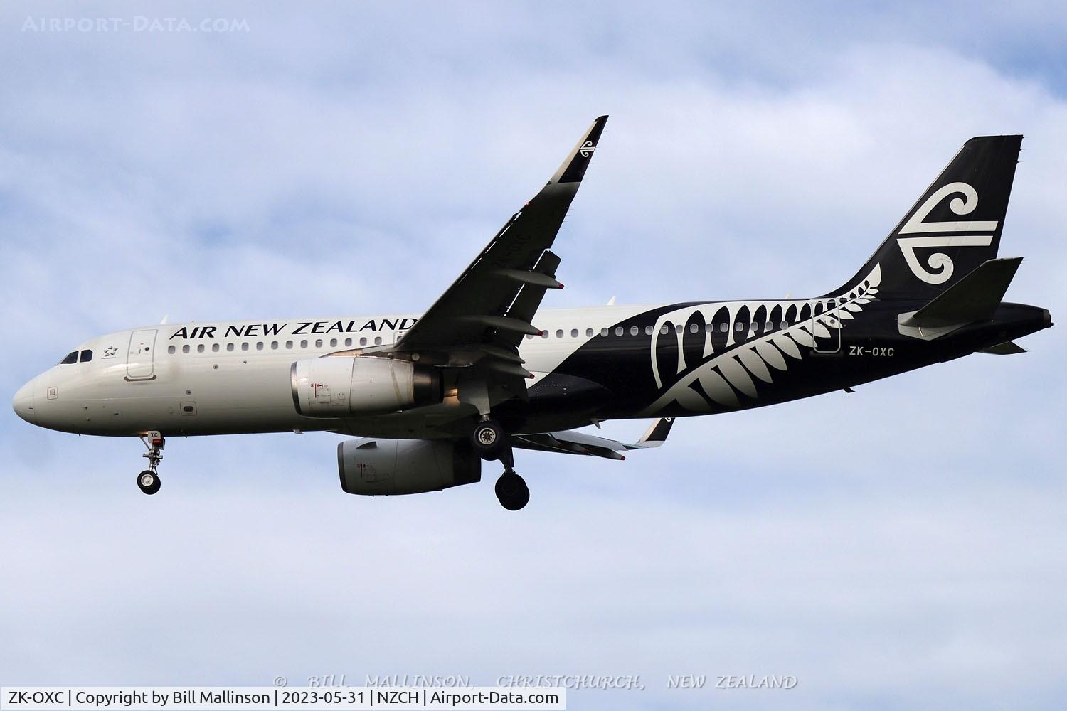 ZK-OXC, 2013 Airbus A320-232 C/N 5847, NZ543 from AKL