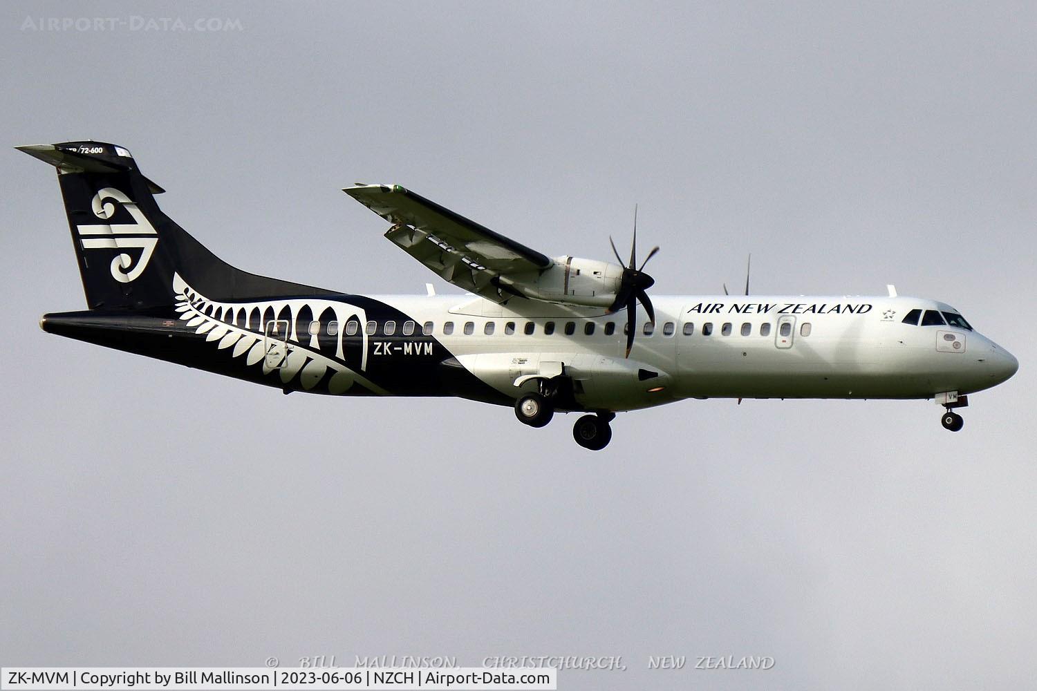 ZK-MVM, 2016 ATR 72-600 C/N 1346, NZ5621 from HLZ